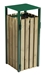 Poubelle exterieure 110L vert mousse