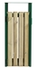 Poubelle exterieure bois Rossignol 110L vert mousse