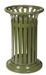 Poubelle exterieure tulipe Rossignol 60L vert olive