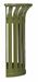 Poubelle Rossignol tulipe murale vert olive 35 L