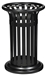 Poubelle exterieure tulipe Rossignol 60L noir