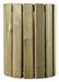 Poubelle bois exterieur Rossignol 20 L ronde murale
