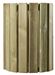 Poubelle bois exterieur Rossignol 20 L ronde murale