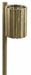 Poubelle bois exterieur Rossignol 20 L ronde murale