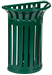 Poubelle tulipe Rossignol murale verte 35 L