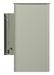 Poubelle extérieure murale pivotante Rossignol gris ciment