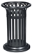 Poubelle exterieure tulipe Rossignol 60L anthracite