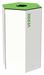 Poubelle tri sélectif Rossignol 50L verre blanc avec serrure
