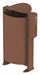 Poubelle borne canine Rossignol 100L corten