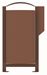 Poubelle borne canine Rossignol 100L corten
