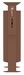 Poubelle borne canine Rossignol 60L corten