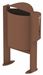 Poubelle borne canine Rossignol 40L corten