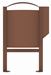Poubelle borne canine Rossignol 40L corten