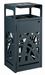 Poubelle de tri sélectif Cybel 2x60L anthracite avec cendrier
