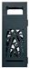 Poubelle de tri sélectif Cybel 2x60L anthracite avec cendrier