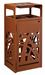Poubelle de tri sélectif Cybel 2x60L corten avec cendrier