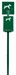 Borne propreté canine Rossignol vert mousse 500 sacs