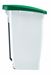 Poubelle de cuisine Rossignol 60 litres Haccp couvercle vert