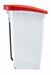 Poubelle de cuisine Rossignol 60 litres HACCP couvercle rouge