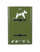 Distributeur proprete canine 400sac Rossignol vert olive