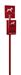Borne de proprete canine Rossignol rouge