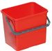 Seau chariot menage 6 litres rouge