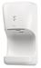 Seche mains electrique air pulsé horizontal blanc