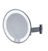 Miroir grossissant lumineux rond JVD cosmos noir bras plat