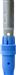 Manche acier 140 cm vis double fonction