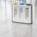 Poubelle tri sélectif inox 3 flux