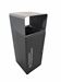 Poubelle cube tri sélectif 67L noir