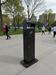 Cendrier sur pied borne fermeture à clé