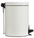 Poubelle à pédale Rossignol métal 5L sanelia blanc