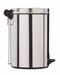 Poubelle à pédale métal 14L inox rossignol sanelia