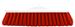 Balai droit alimentaire HACCP rouge 29cm souple