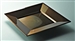 Assiette plastique couleur chocolat carré 180 par 72