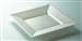 Assiette plastique couleur nacre carré 180 par 72