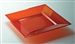 Assiette plastique couleur rouge carré 180 par 72