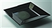 Assiette plastique couleur ebene carré 240 par 96
