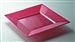 Assiette plastique couleur magenta carré 240 par 96