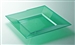 Assiette plastique couleur verte carré 240 par 96