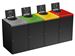 Poubelle de tri selectif restaurant 4x90L Alitri