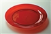 Assiette plastique couleur rouge ronde 190 mm par 96