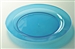 Assiette plastique couleur bleu ronde 240 mm par 132
