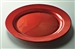 Assiette jetable carmin ronde prestige 240 mm par 132