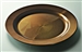 Assiette jetable chocolat ronde prestige 240 mm par 132