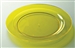 Assiette jetable jaune ronde prestige D 240 mm colis de 132