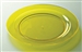 Assiette plastique couleur  jaune ronde 240 mm par 132