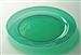 Assiette plastique couleur verte ronde 240 mm par 132