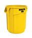 Conteneur brute Rubbermaid rond 76L jaune